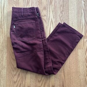 Men’s Levi's 505 Corduroy Deep Burgundy Jeans 32x30